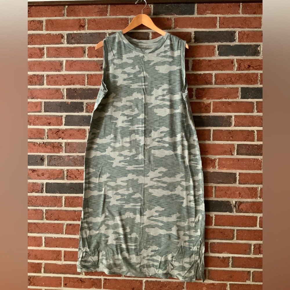 Camo midi tank dress